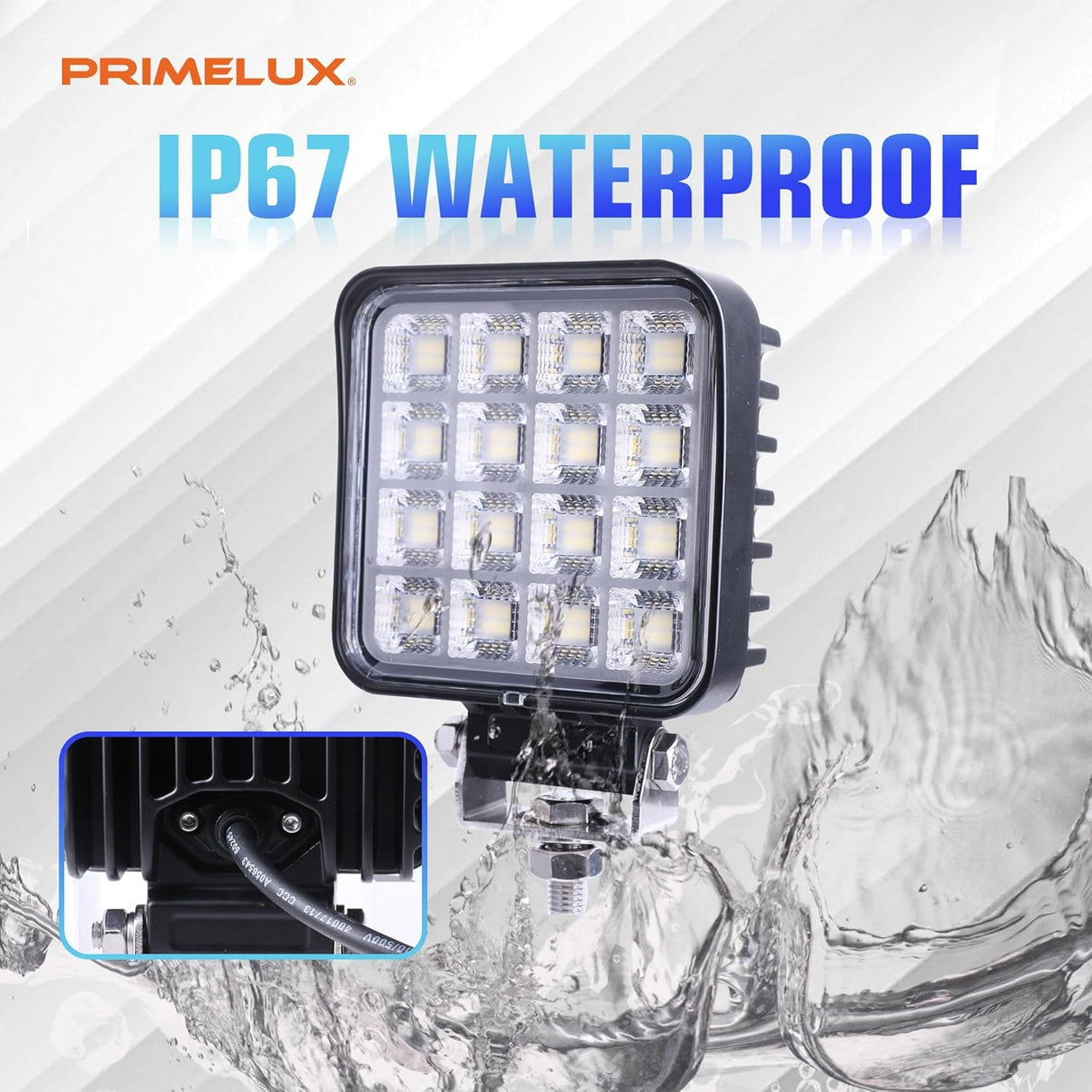 LED Work Light - 4.3 Inch - 6300 Lumen - for trucks, tractors, RVs (View 6)