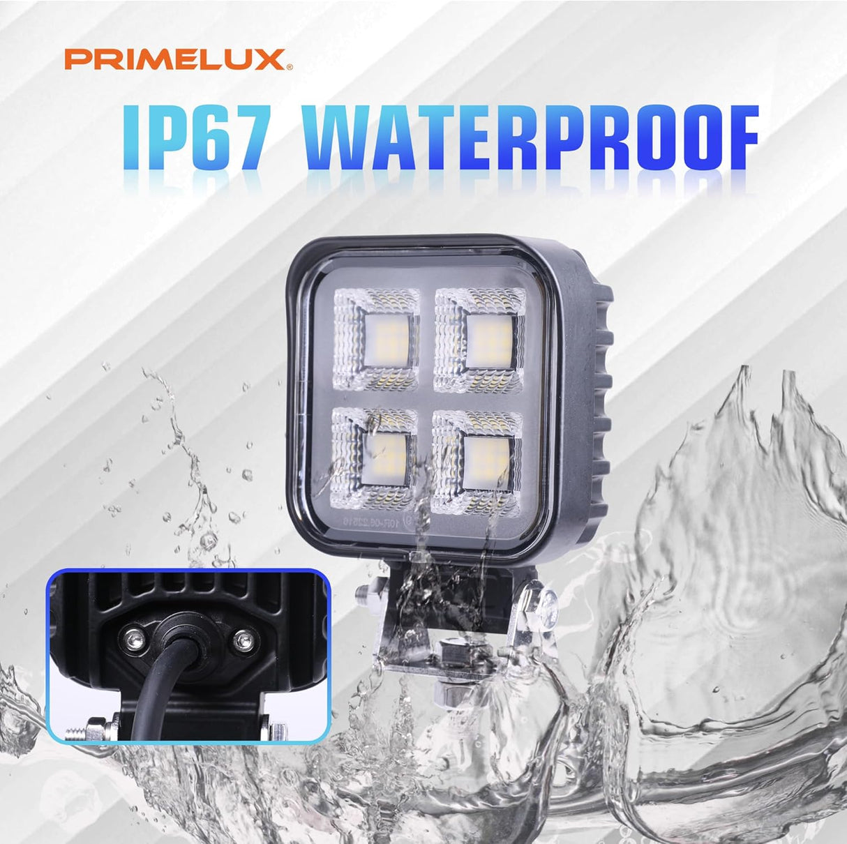 LED Work Light - 3 Inch - 2300 Lumen - for trucks, tractors, RVs (View 6)