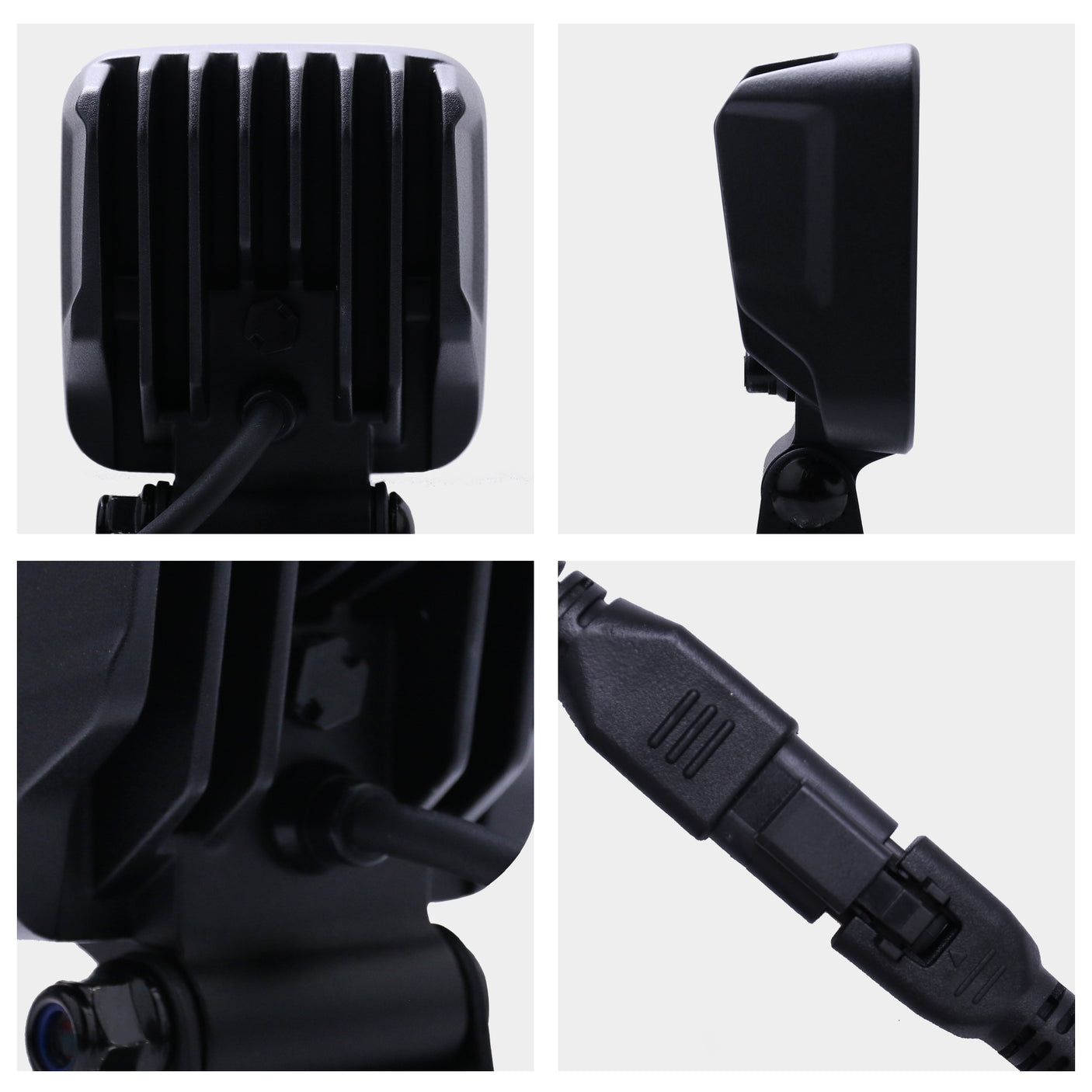 3.3-inch Square LED Work Light Pair, 4700 Lumen Each