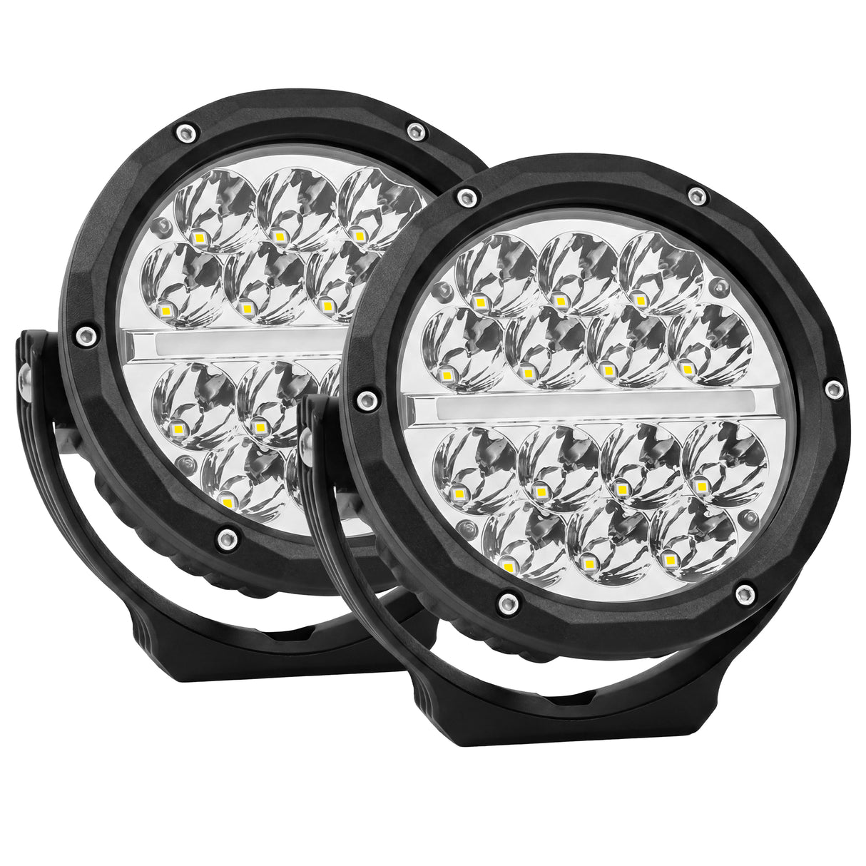 Primelux PX2560 6" Off-Road LED Spot Driving Light with DRL (Pair)