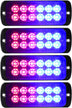 4.44 Inch Syncable Emergency Light Heads - Model PW0312N - 4 Pack