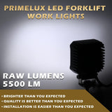 2.8-inch Square LED Work Light Pair, 2200 lumen Each