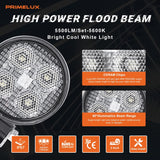 3-inch Round LED Work Light Pair, 2200 lumen Each