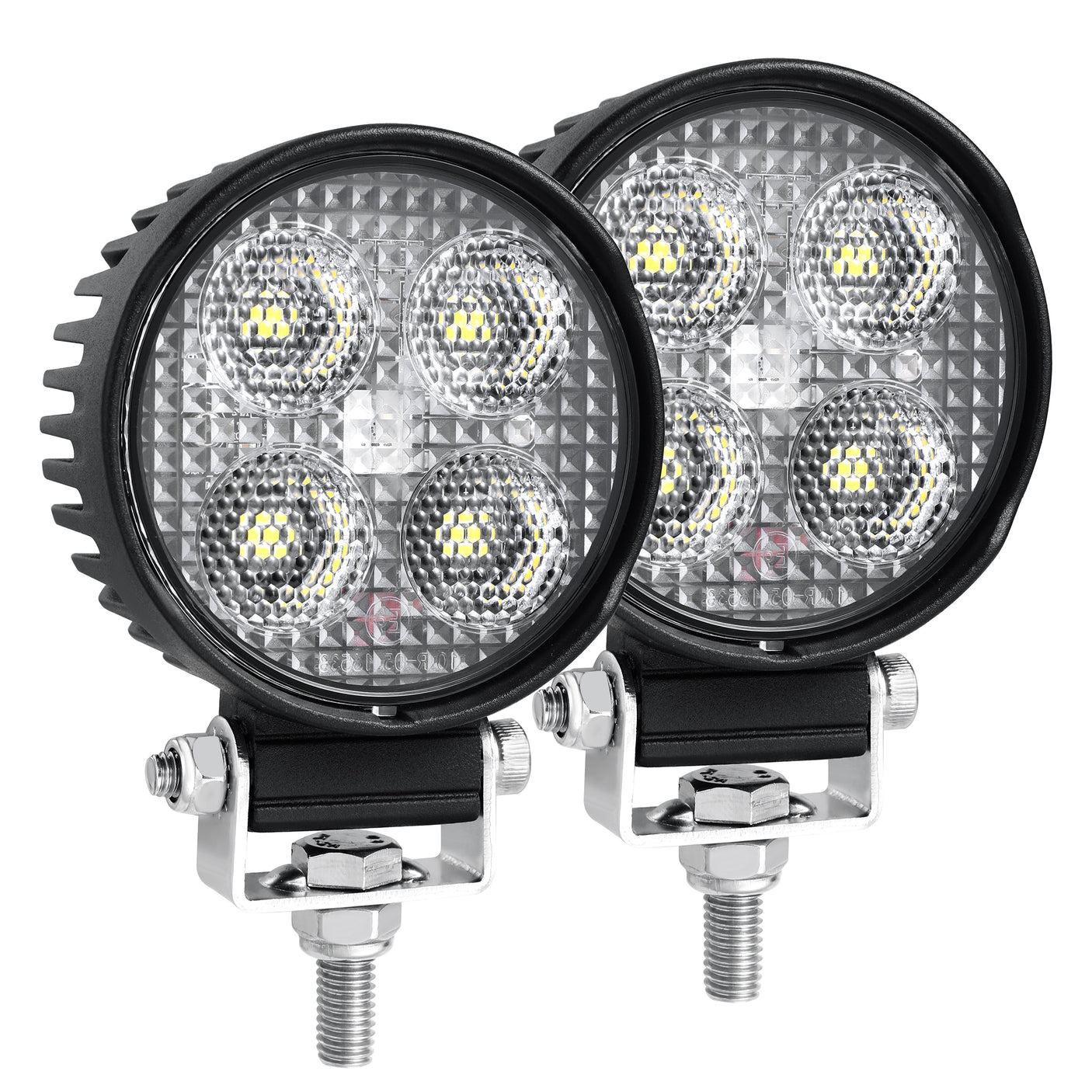 3-inch Round LED Work Light Pair, 2200 lumen Each