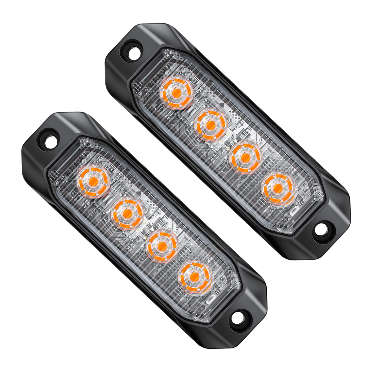 Primelux PSW0608A amber SAE Class 1 strobe light pair