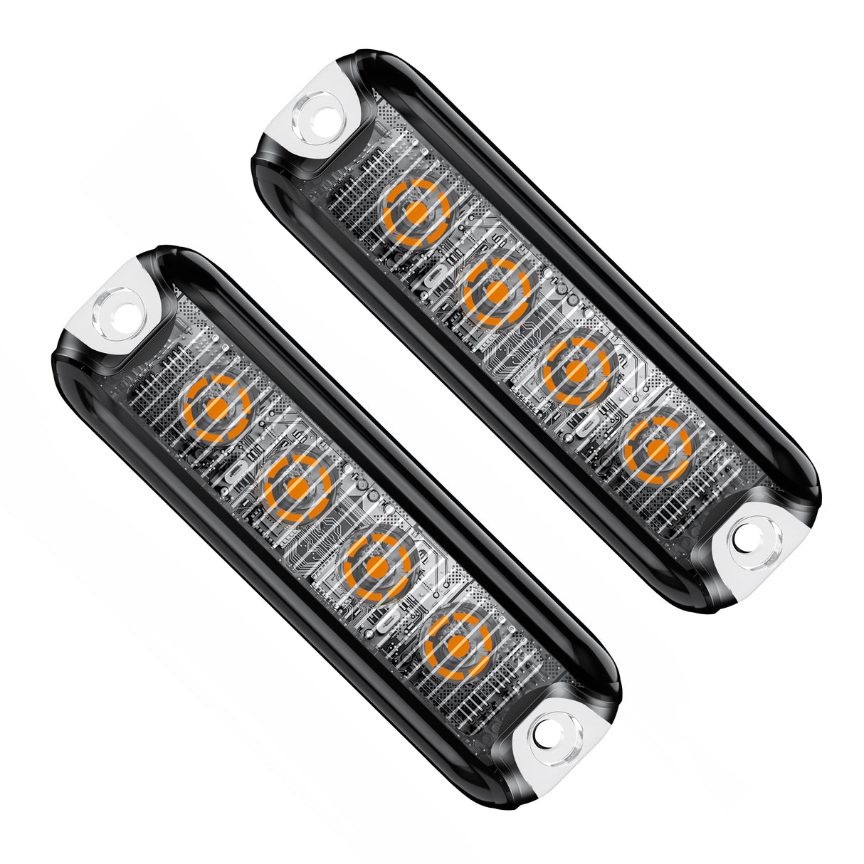 PrimeLux PSW0708A Ultra-Slim Strobe Lights - SAE Class 1 - Amber