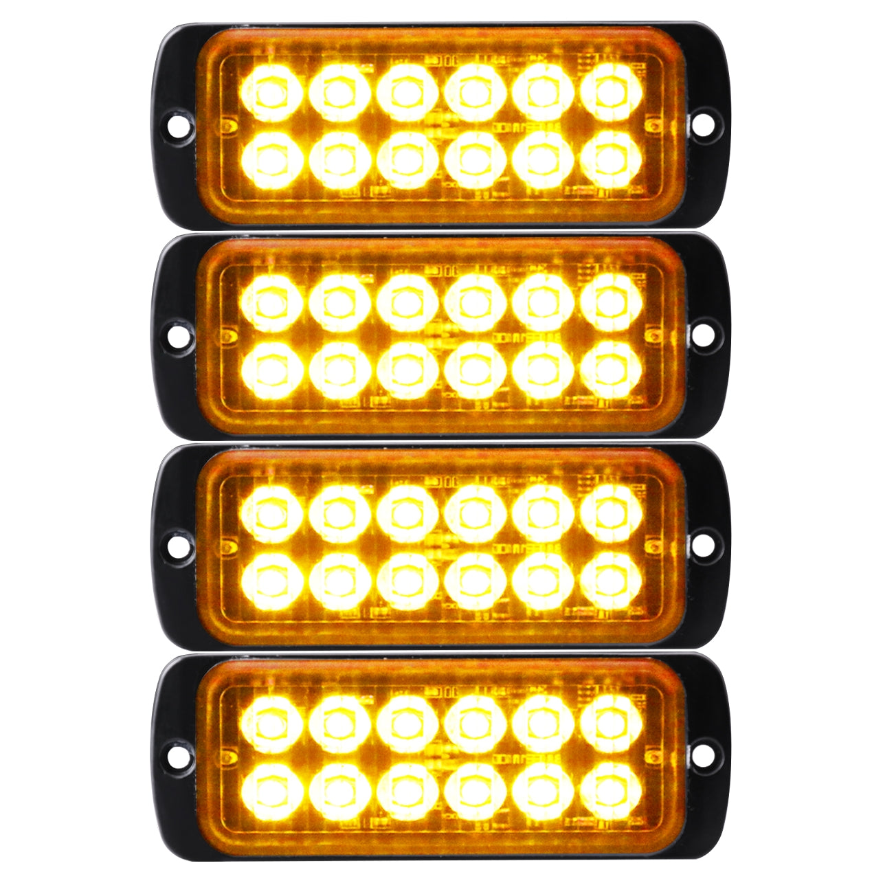 4.44 Inch Syncable Emergency Light Heads - Model PW0312N - 4 Pack