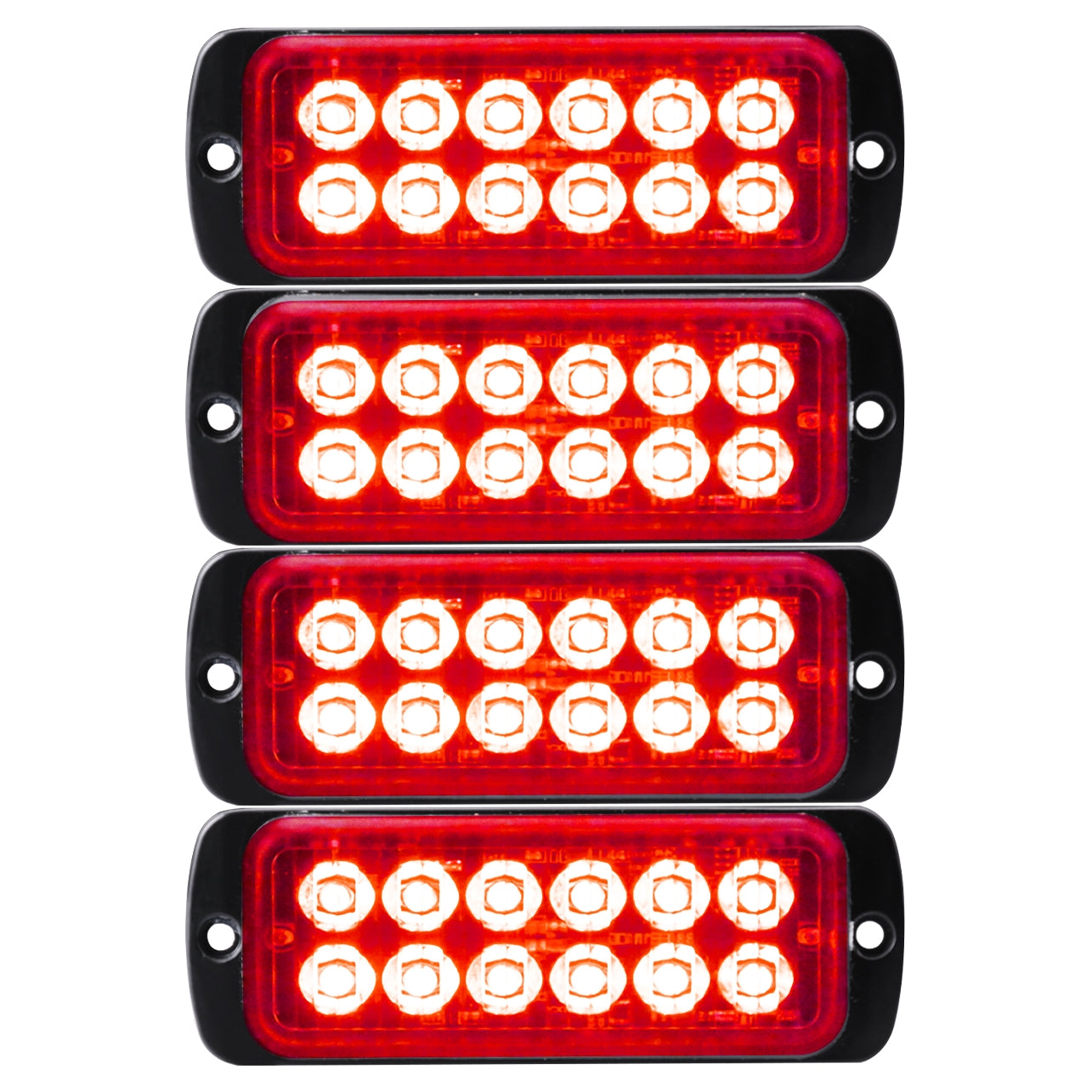 4.44 Inch Syncable Emergency Light Heads - Model PW0312N - 4 Pack