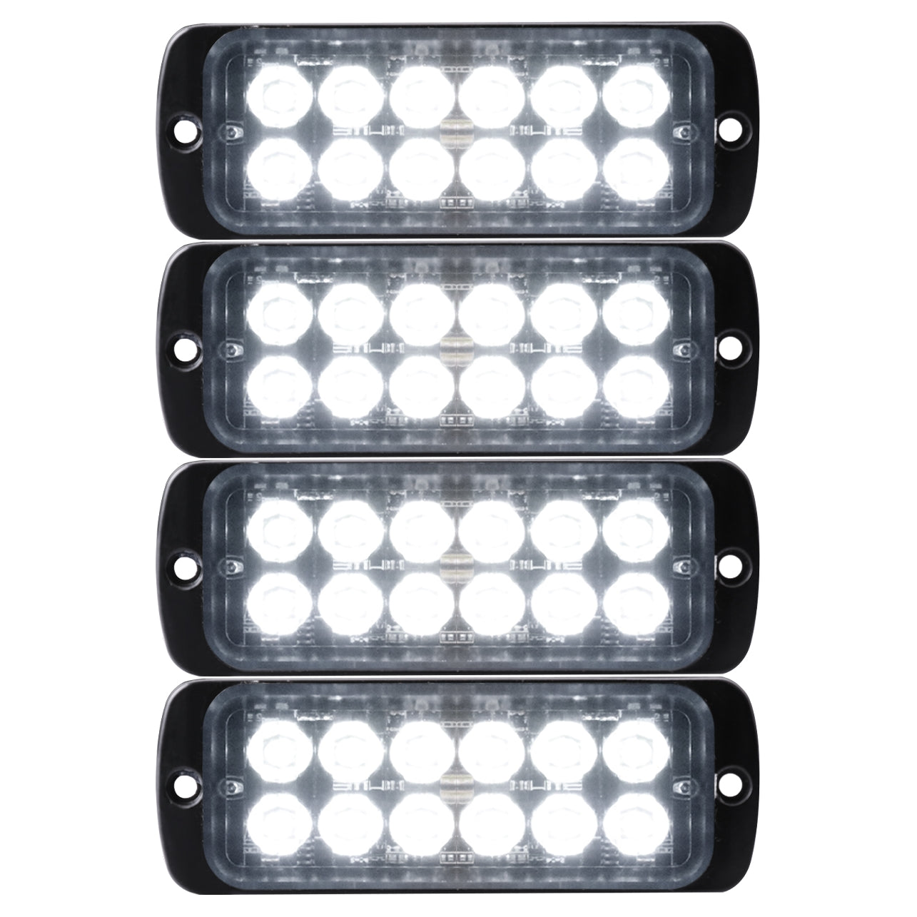 4.44 Inch Syncable Emergency Light Heads - Model PW0312N - 4 Pack