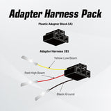 H4 Relay Wiring Harness Kit for H4 LED Headlights Upgrading, for Positive & Negative Switched Headlights