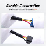 H4 Relay Wiring Harness Kit for H4 LED Headlights Upgrading, for Positive & Negative Switched Headlights