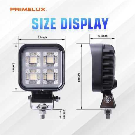 LED Work Light - 3 Inch - 2300 Lumen - for trucks, tractors, RVs (View 2)