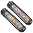Primelux PSW0612A pair of six-LED amber strobe lightheads