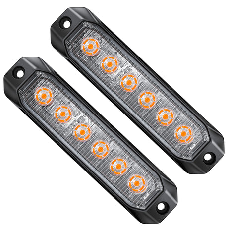 PrimeLux PSW0612A Strobe Lights - SAE Class 1 - Amber