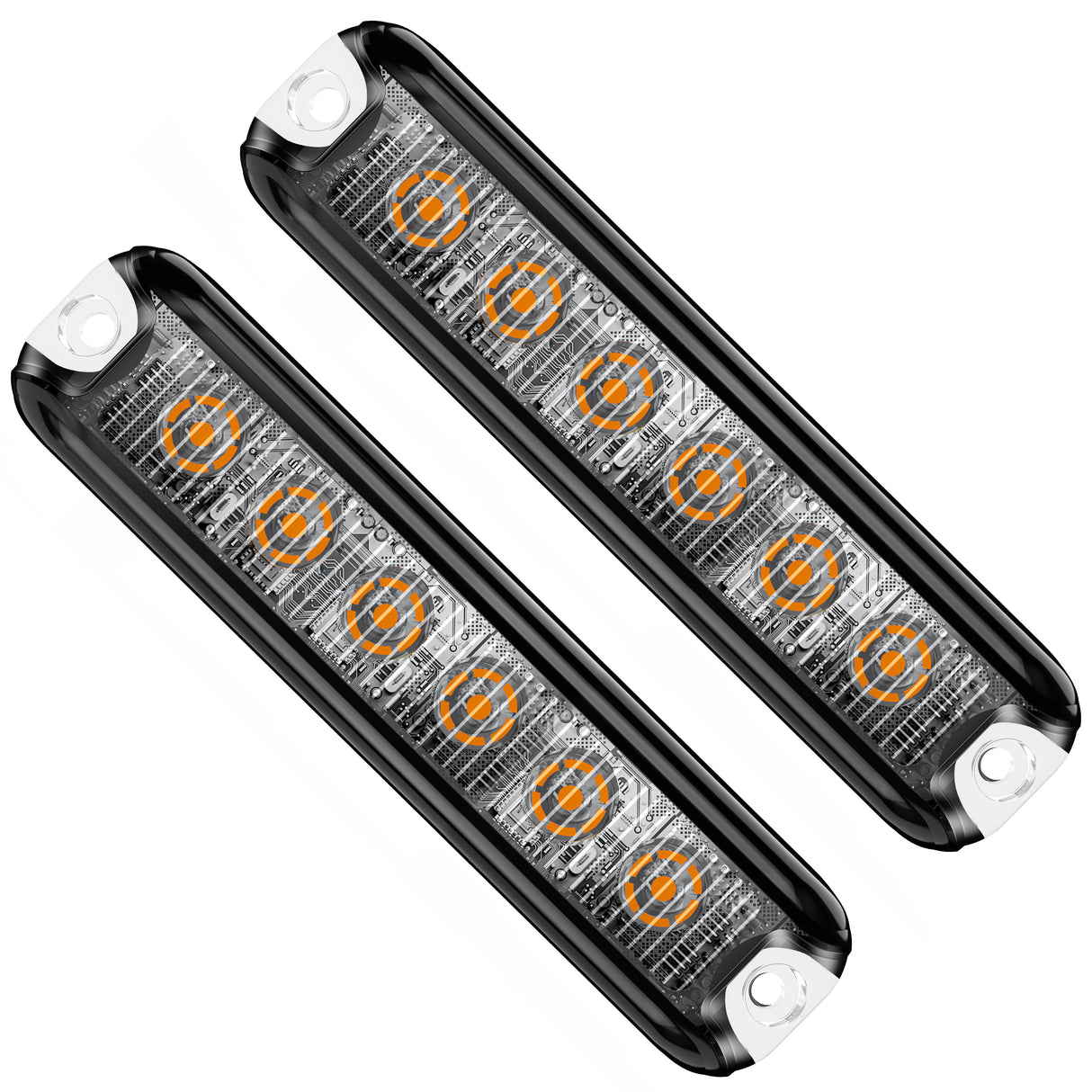 PrimeLux PSW0712A Ultra-Slim Strobe Lights - SAE Class 1 - Amber