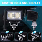 PrimeLux PX1140 3.4" Rectangular LED Work Light