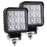 3.9 Inch 4000 Lumen Square LED Work Light - Model PX1954 - 2 Pack