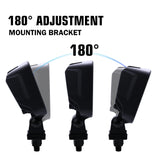 3.3-inch Square LED Work Light Pair, 4700 Lumen Each