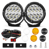 Primelux PX2560 6" Off-Road LED Spot Driving Light with DRL (Pair)